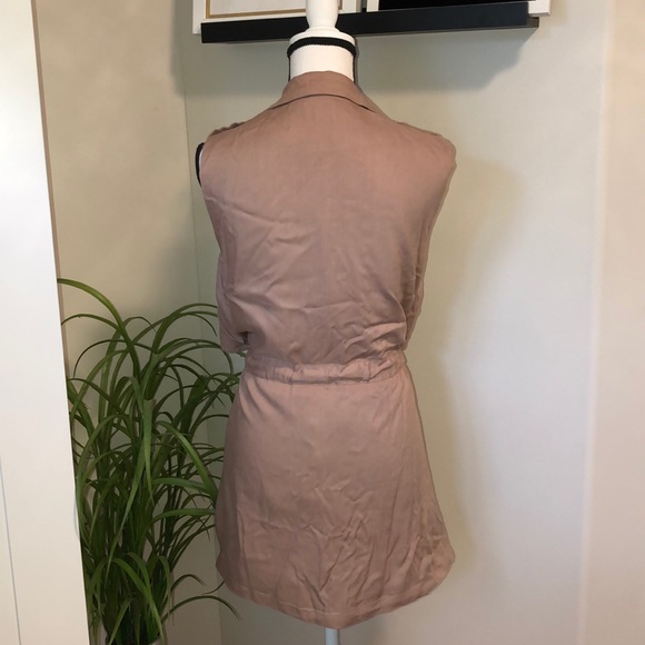 Tan Utility Vest / Open Tunic - Picture 5 of 8